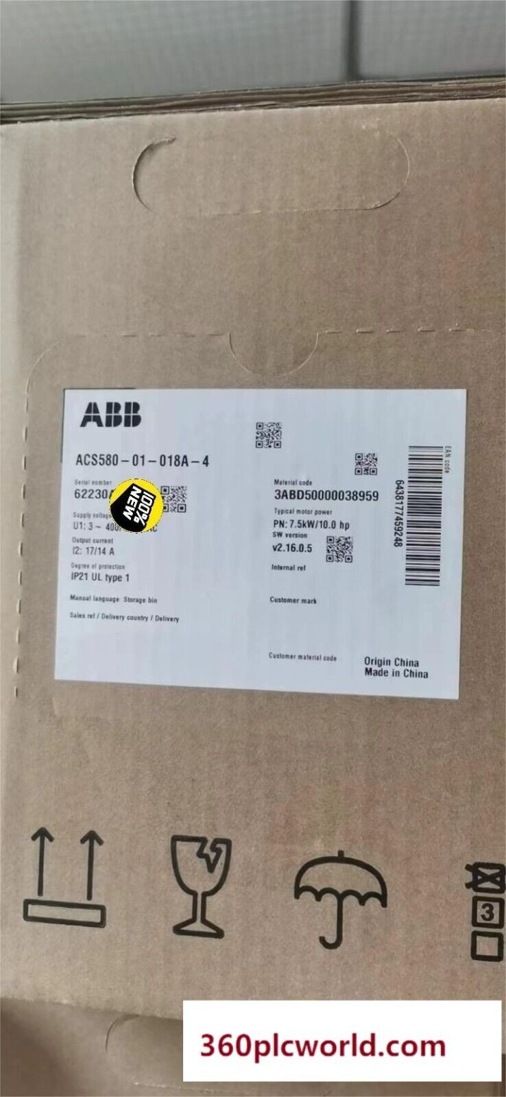 1PC for ABB ACS580-01-018A-4 new ACS58001018A4