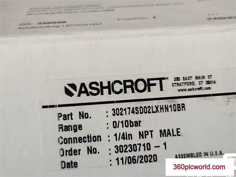 1PC FOR ASHCROFT 302174SD02LXHN10BR NEW