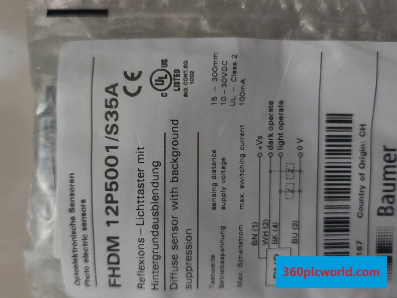 Baumer 12P5001/S35A New Industrial Automation Spare Part for Industrial Automation