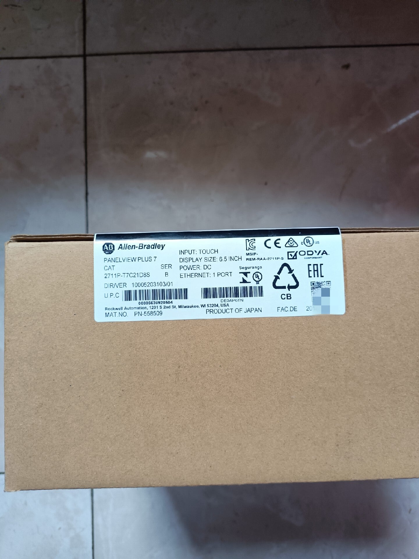 Allen Bradley 2711P-T7C21D8S New Industrial Automation Spare Part for Industrial Automation
