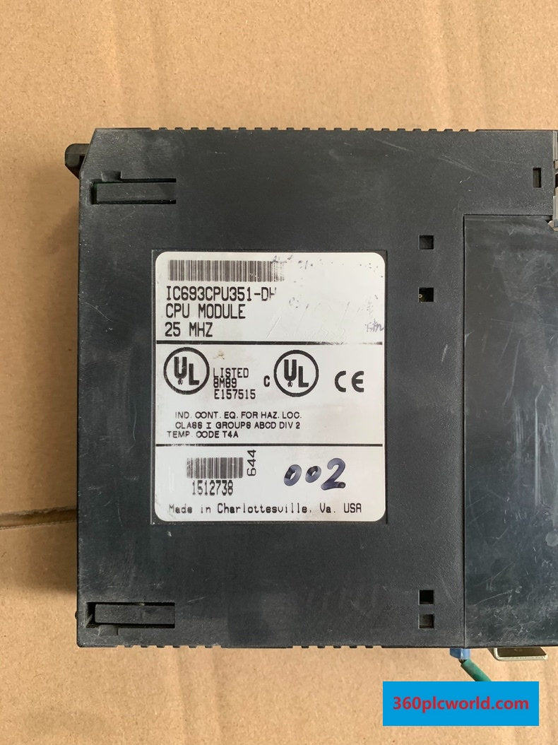GE IC693CPU351 Used PLC HMI Module for Industrial Automation