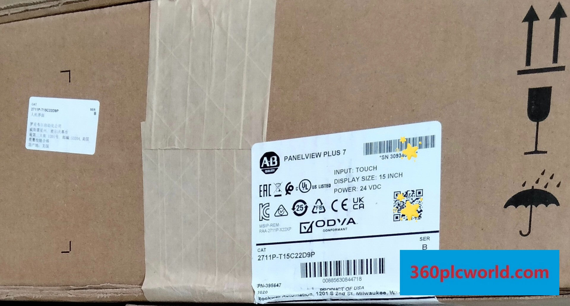 Allen-Bradley 2711P-T15C22D9P New Industrial Automation Spare Part for Industrial Automation