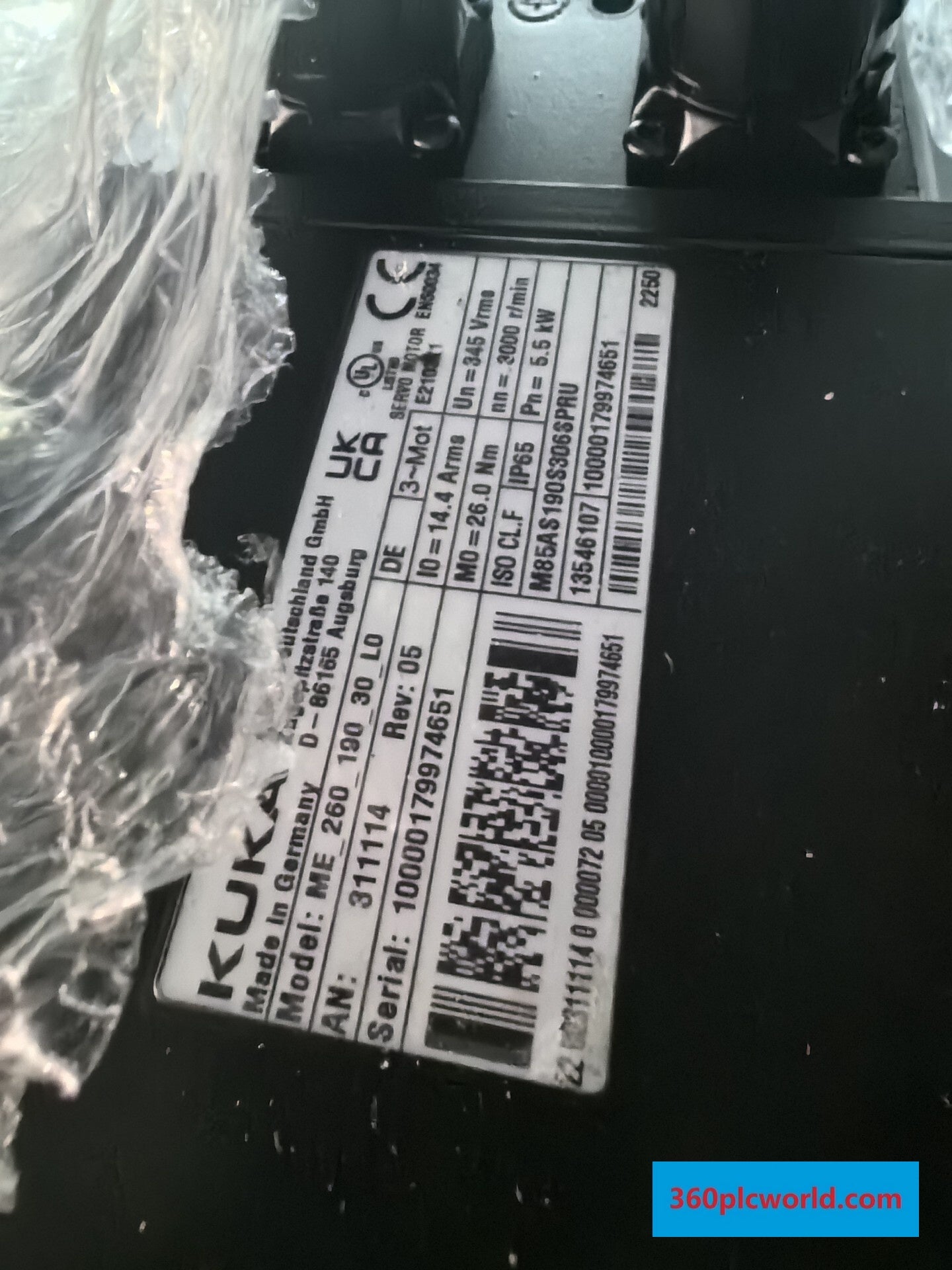 KUKA ME_260_190_30_L0 Used Robotics Motion Part for Industrial Automation