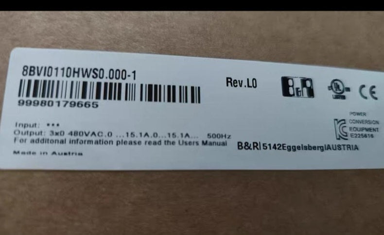 B&R 8BVI0110HWS0.000-1 New PLC HMI Module for Industrial Automation