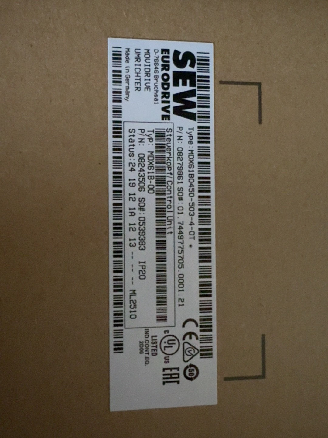 SEW MDX61B0450-503-4-0T New Industrial Automation Spare Part for Industrial Automation