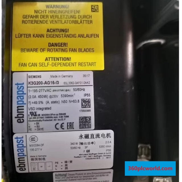 Ebmpapst K3G200-AG16-I3 New Industrial Automation Spare Part for Industrial Automation