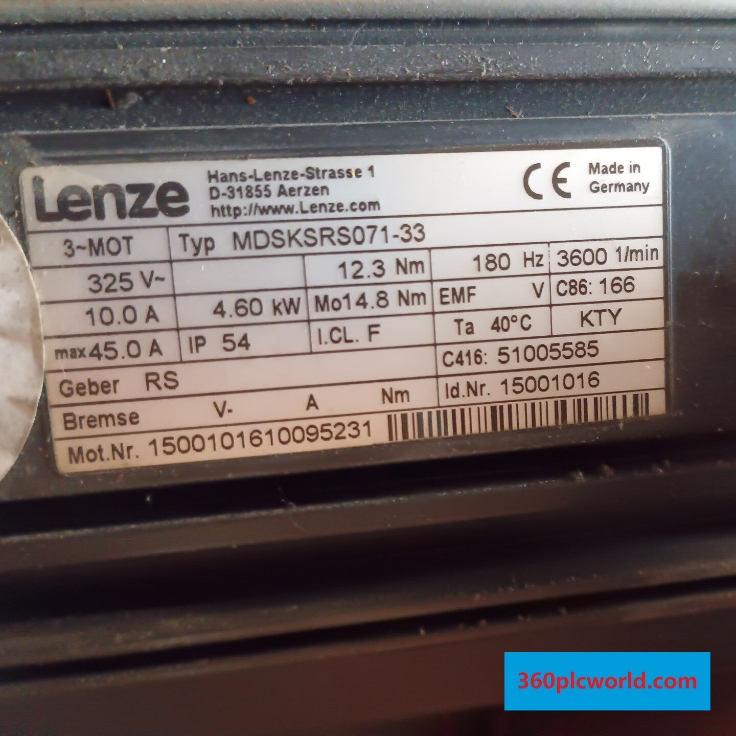 Lenze MDSKSRS071-33 Used Industrial Automation Spare Part for Industrial Automation