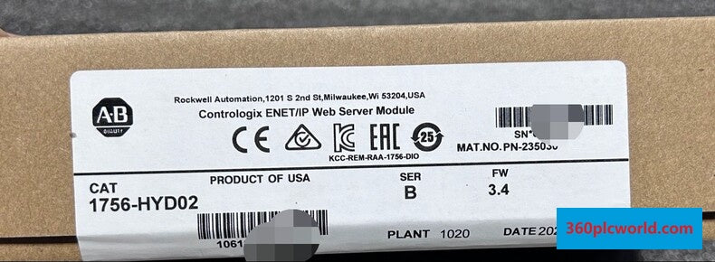 Allen-Bradley 1756-HYD02 New PLC HMI Module for Industrial Automation