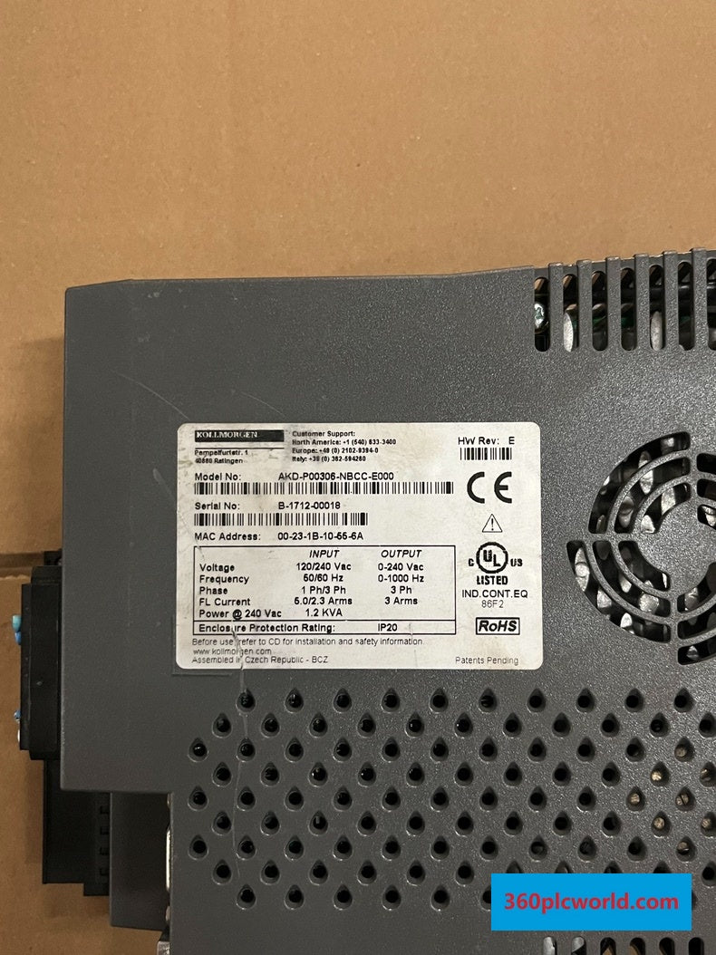 Kollmorgen AKD-P00306-NBCC-E000 New Industrial Automation Spare Part for Industrial Automation