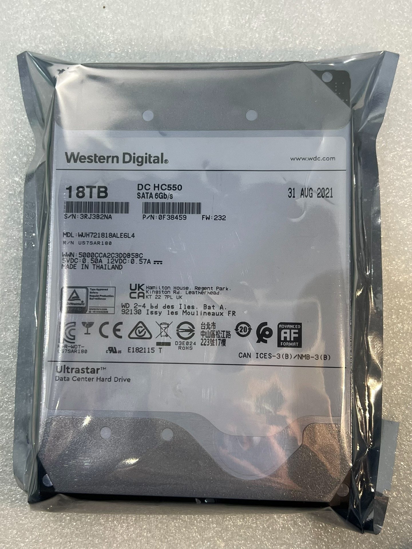 Western Digital WUH721818ALE6L4 Used Obsolete Industrial Spare Parts Industrial Automation