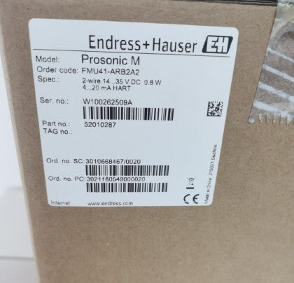 Endress+Hauser FMU41-ARB2A2 New Process Instrument for Industrial Automation