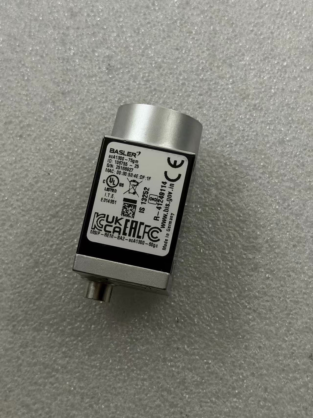 Basler acA1300-75gm Used Industrial Automation Spare Part for Industrial Automation