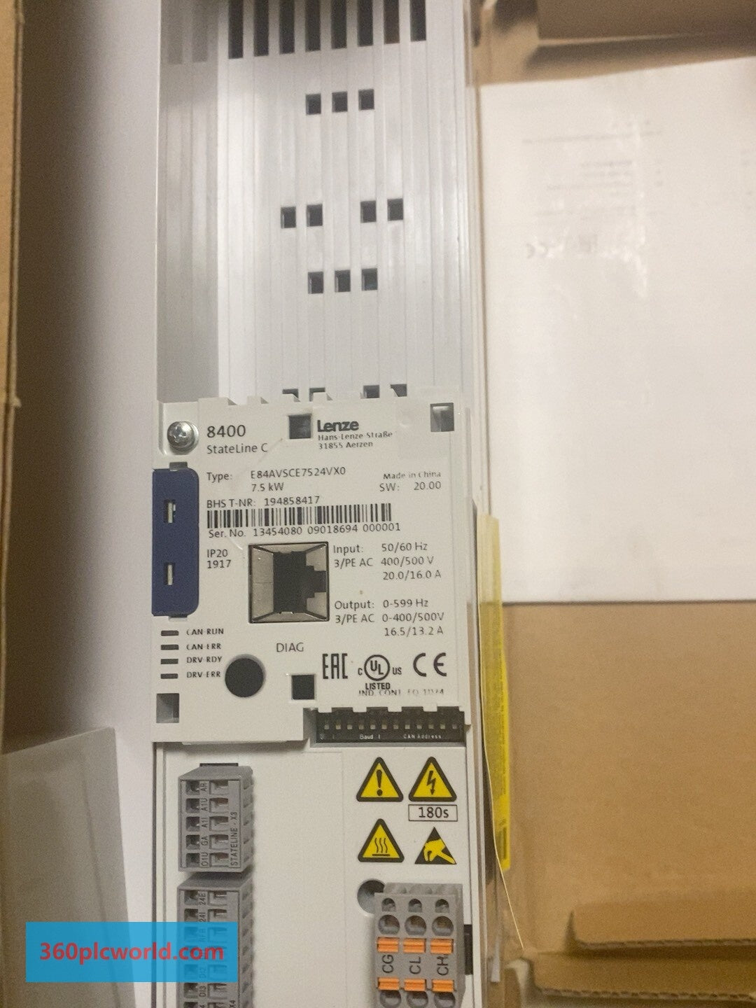 Lenze E84AVSCE7524VX0 New Power Supplies