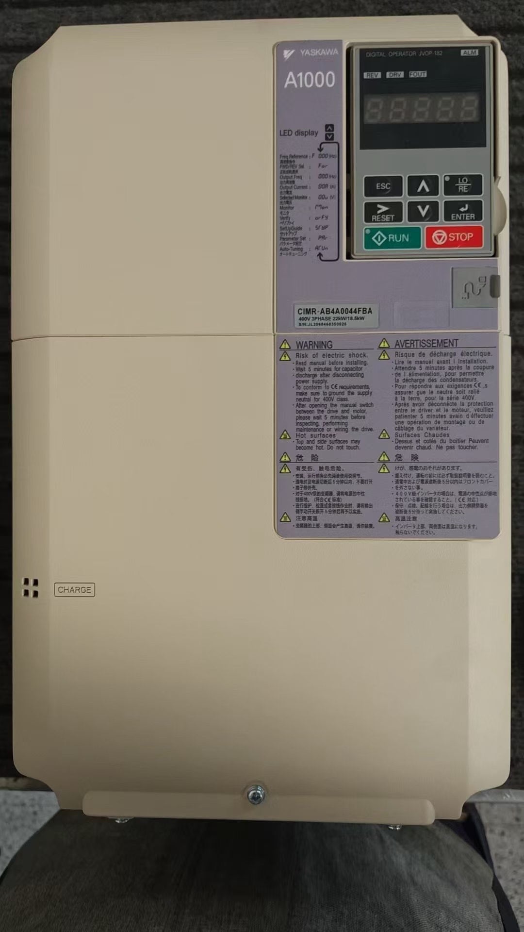 Yaskawa CIMR-AB4A0044FBA New Servo Drive Motor for Industrial Automation