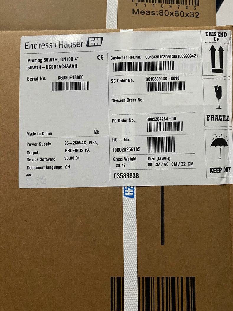 Endress+Hauser 50W1H-UC0B1AC4AAAH New Process Instrument for Industrial Automation