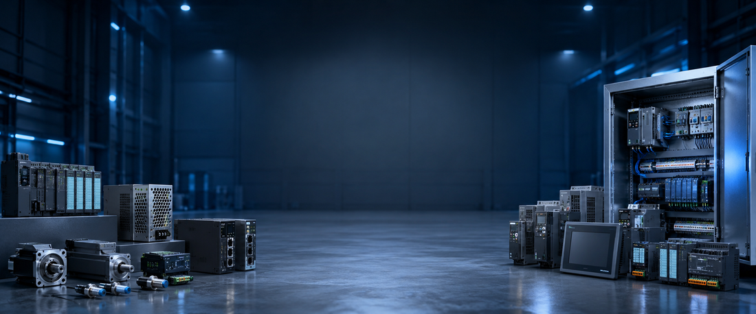 Industrial automation PLCs, servo drives and spare parts