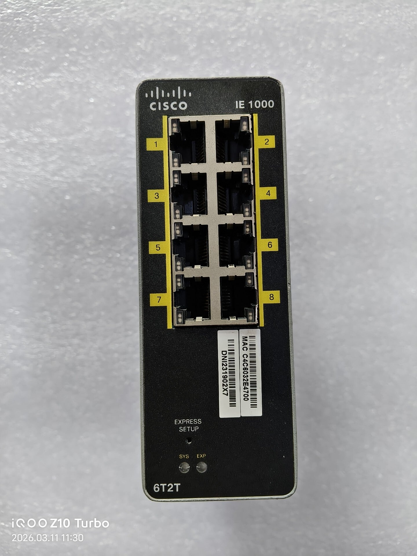 Cisco IE-1000-6T2T-LM Used Industrial Automation Spare Part for Industrial Automation