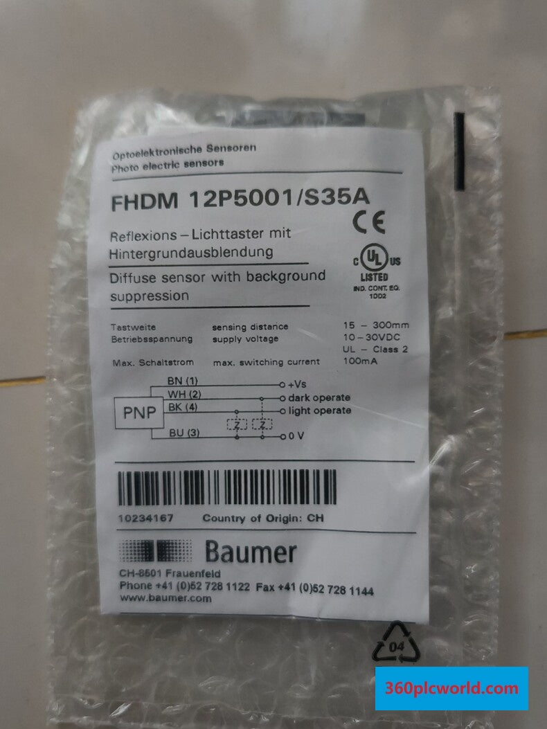 Baumer 12P5001/S35A New Industrial Automation Spare Part for Industrial Automation