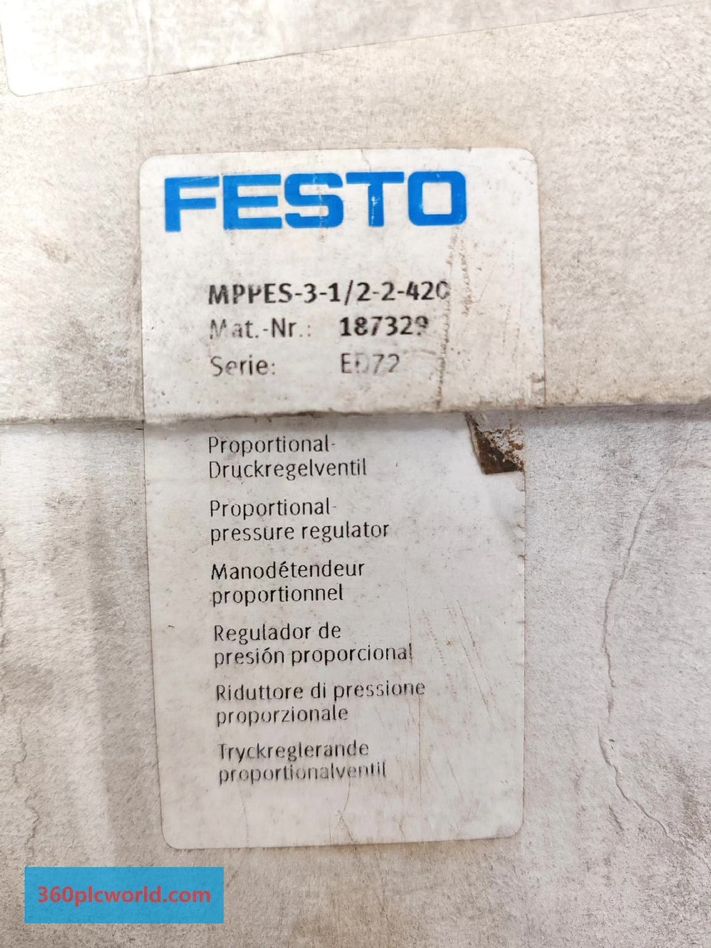 Festo MPPES-3-1/2-2-420 New Obsolete Industrial Spare Parts