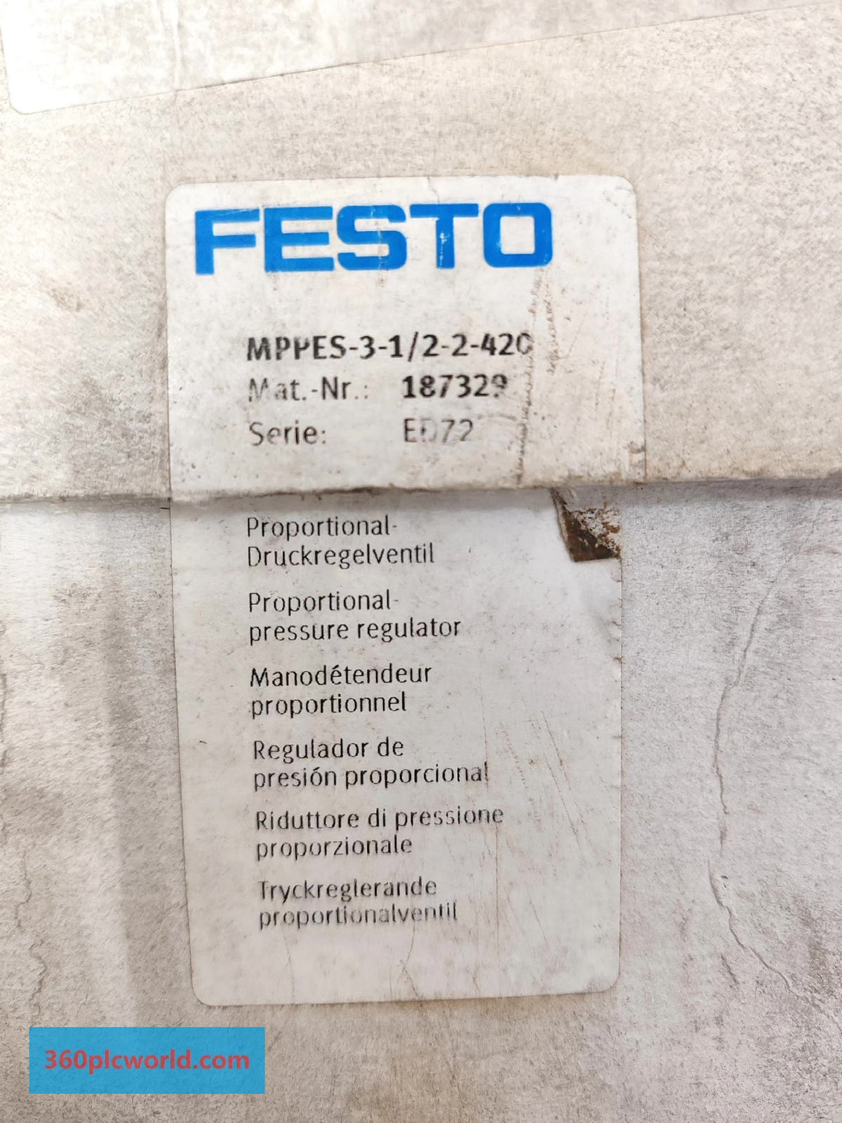 Festo MPPES-3-1/2-2-420 New Obsolete Industrial Spare Parts