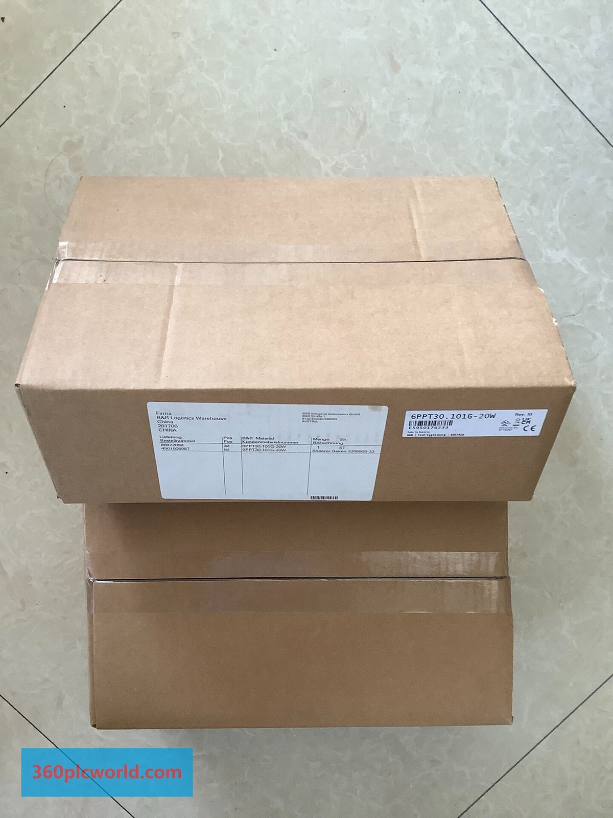 B&R 6PPT30.101G-20W New PLC, DCS & HMI