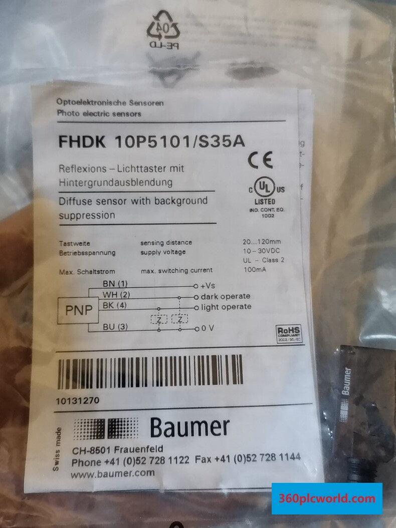 Baumer 10P5101/S35A New Industrial Automation Spare Part for Industrial Automation