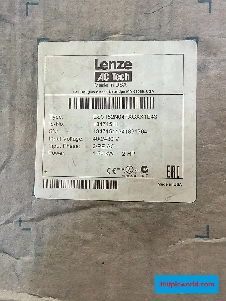 Lenze ESV152N04TXC New Industrial Automation Spare Part for Industrial Automation