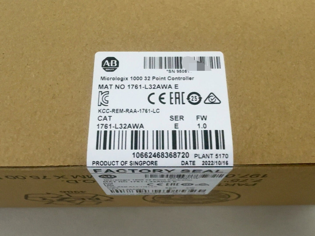 Allen Bradley 1761-L32AWA New Industrial Automation Spare Part for Industrial Automation