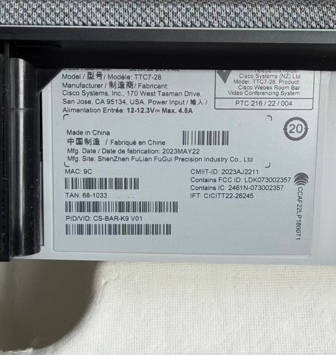 Cisco CS-BAR-T-K9 New Industrial Automation Spare Part for Industrial Automation