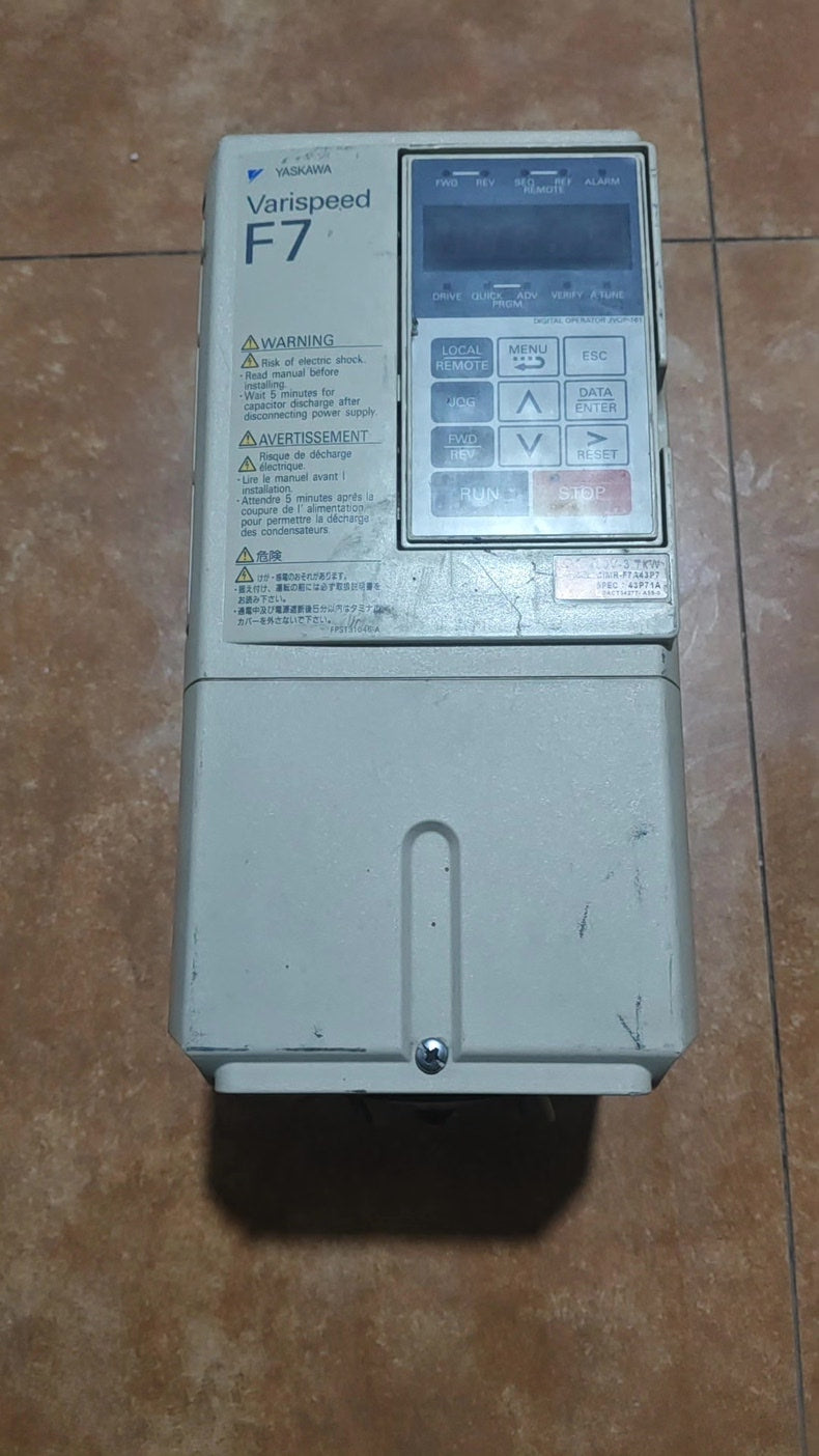 Yaskawa CIMR-F7A43P7 Used Servo Drive Motor for Industrial Automation