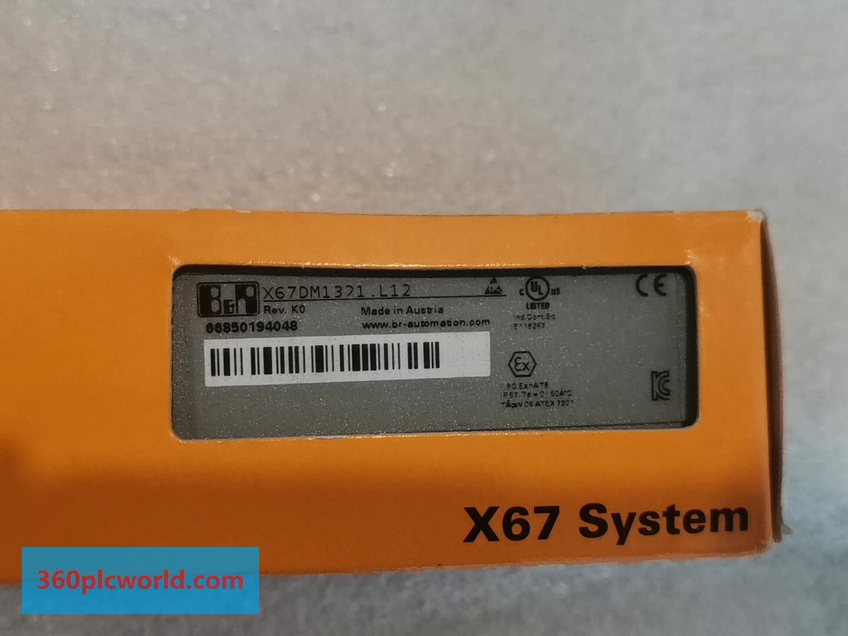 B&R X67DM1321.L12 New PLC, DCS & HMI