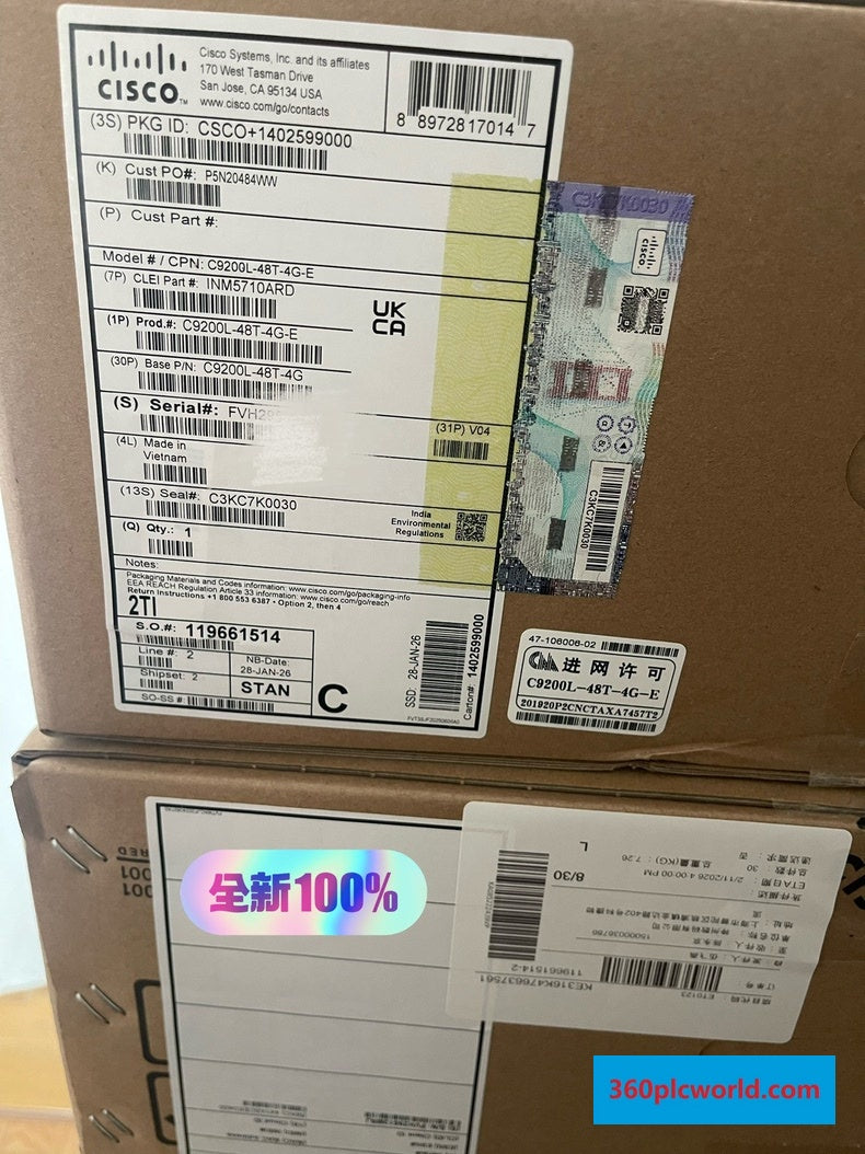 Cisco C9200L-48T-4G-E New Industrial Automation Spare Part for Industrial Automation