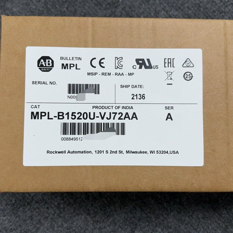 Allen-Bradley MPL-B1520U-VJ72AA New Industrial Automation Spare Part for Industrial Automation
