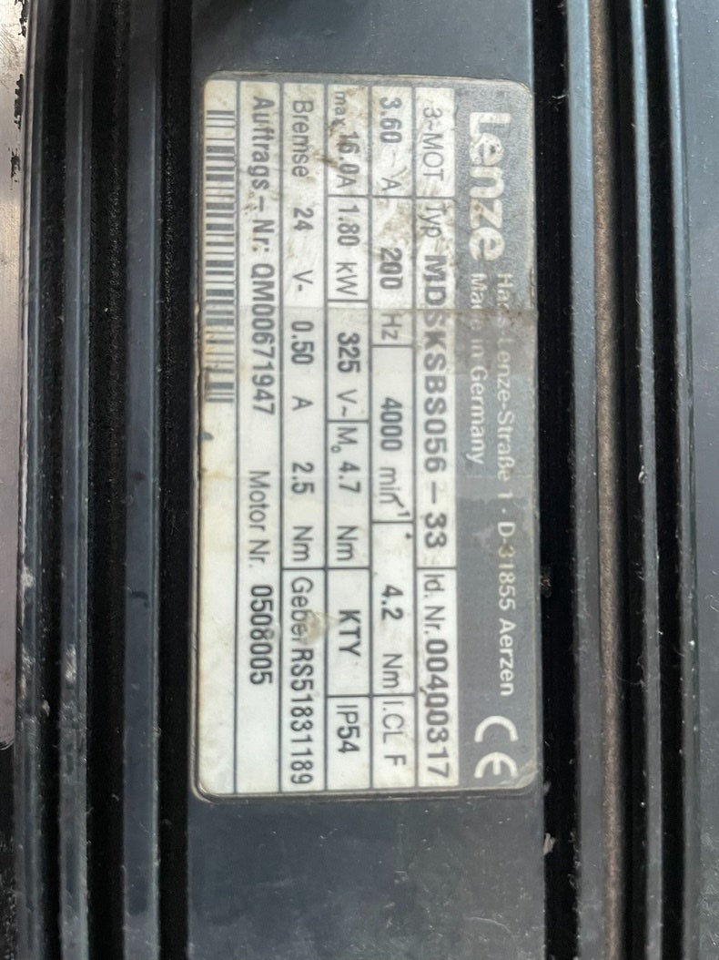 Lenze MDSKSBS05633 Used Industrial Automation Spare Part for Industrial Automation