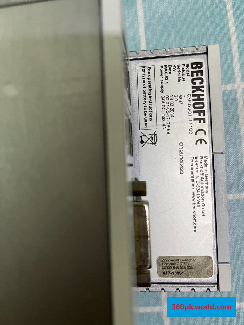 Beckhoff CX9020-0111/1GB Used Industrial Automation Spare Part for Industrial Automation