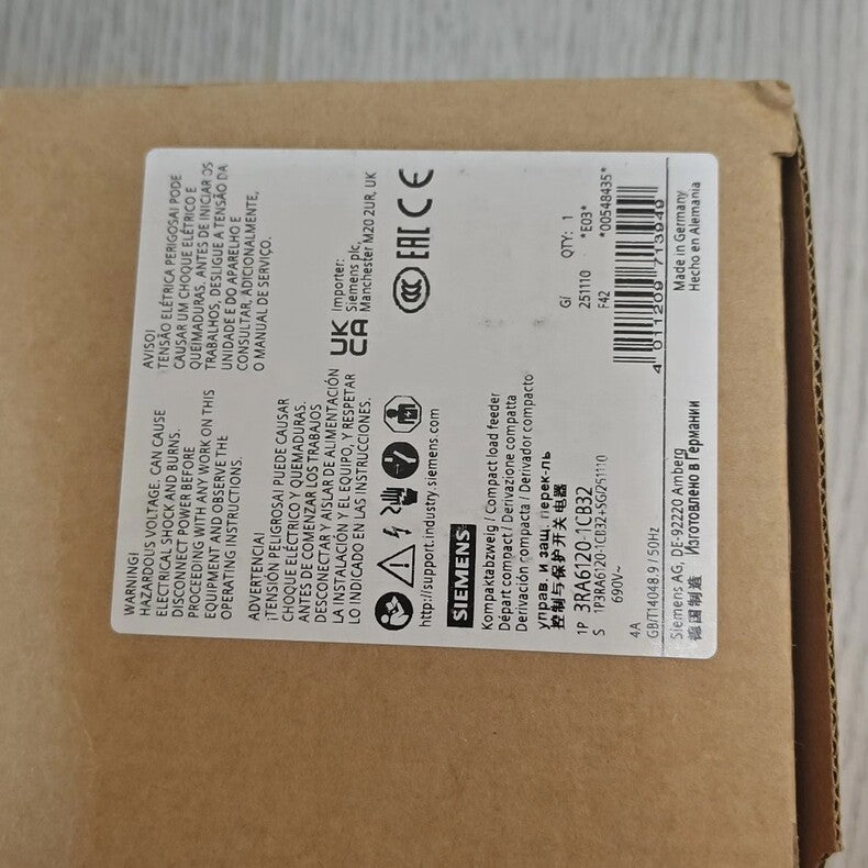 Siemens 3RA6120-1CB32 New Industrial Automation Spare Part for Industrial Automation