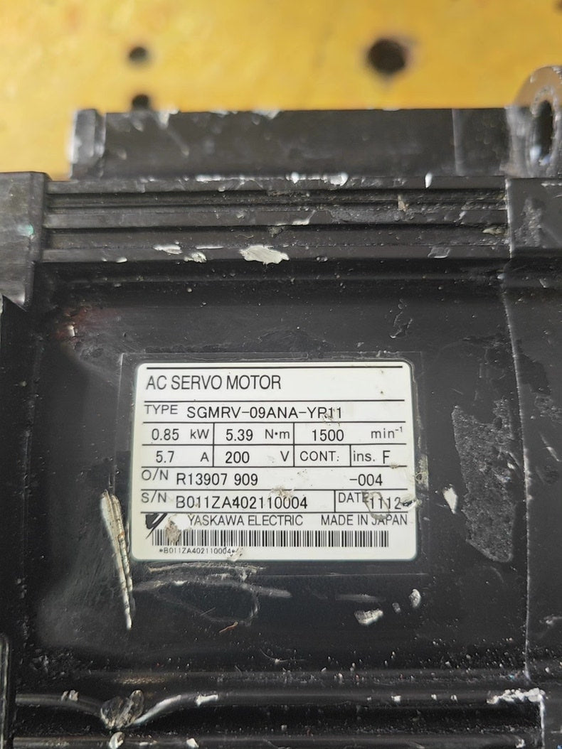 Yaskawa SGMRV-09ANA-YR11 Used Servo Drives & Motors Industrial Automation