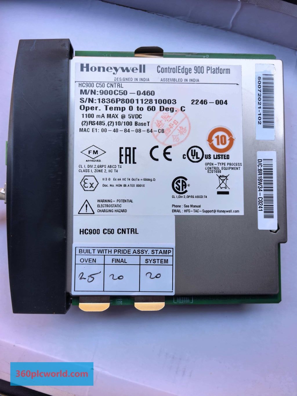 Honeywell 900C50-0460 Used Obsolete Industrial Spare Parts