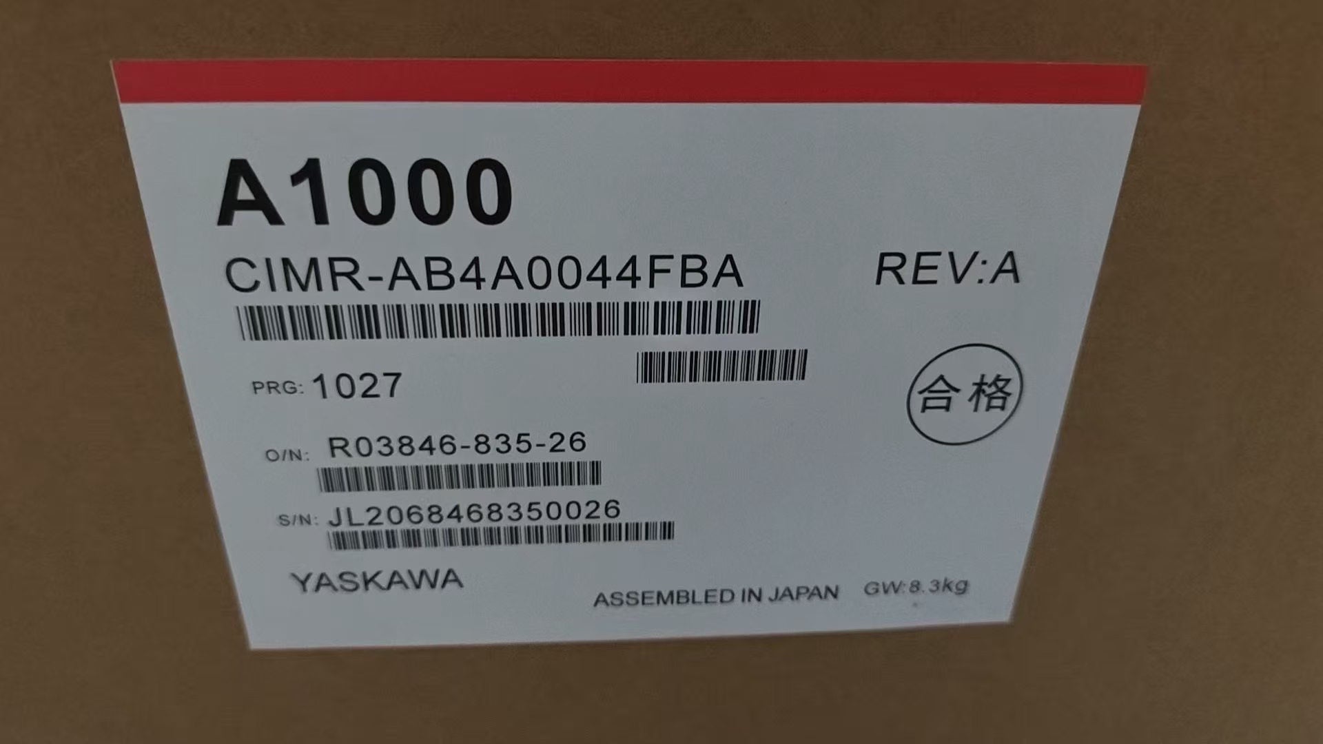 Yaskawa CIMR-AB4A0044FBA New Servo Drive Motor for Industrial Automation