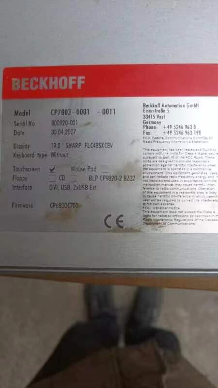 Beckhoff CP2918-0000 Used Industrial Automation Spare Part for Industrial Automation