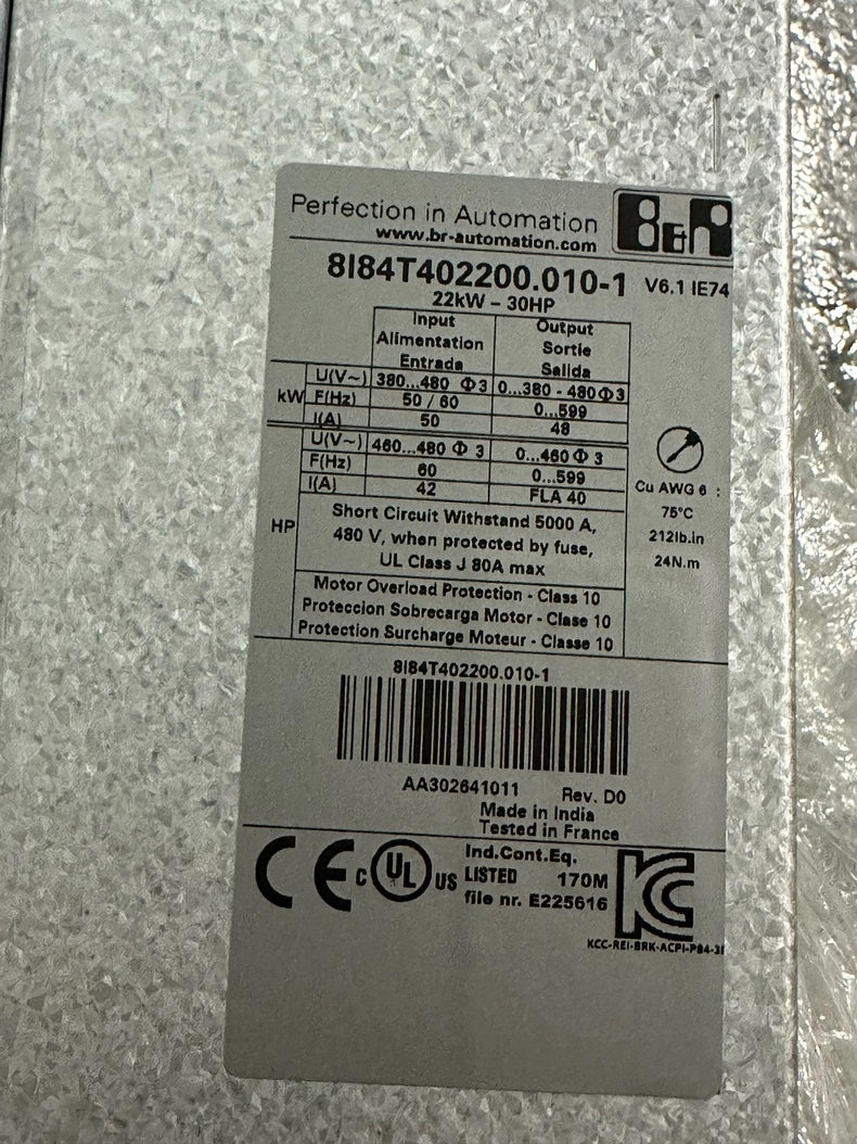B&R 8I84T402200.010-1 New PLC HMI Module for Industrial Automation