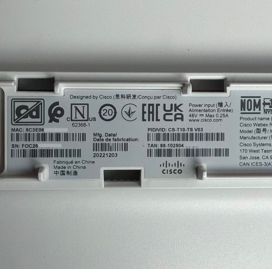 Cisco CS-BAR-T-K9 New Industrial Automation Spare Part for Industrial Automation