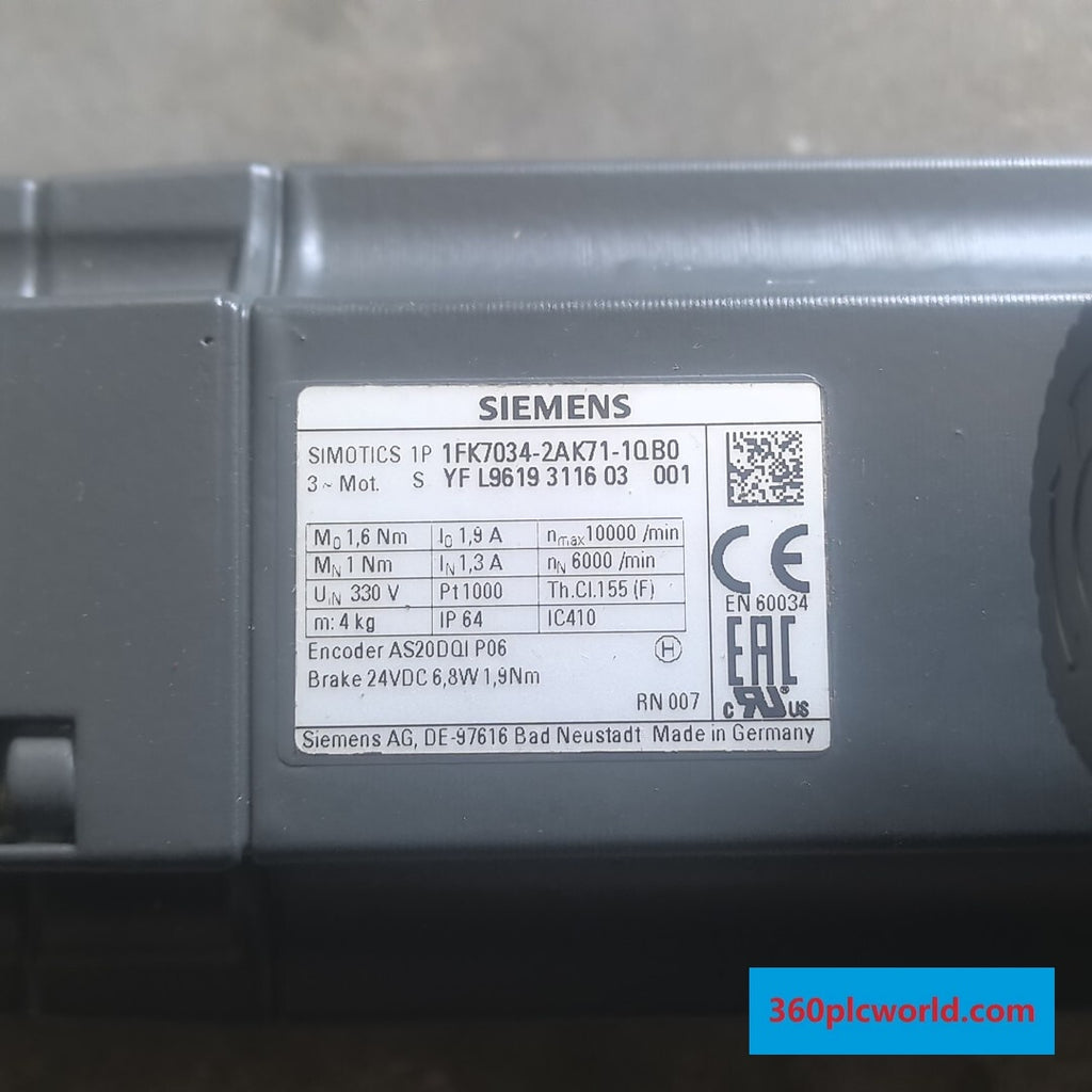 Siemens 1FK7034-2AK71-1QB0 New Industrial Automation Spare Part for Industrial Automation