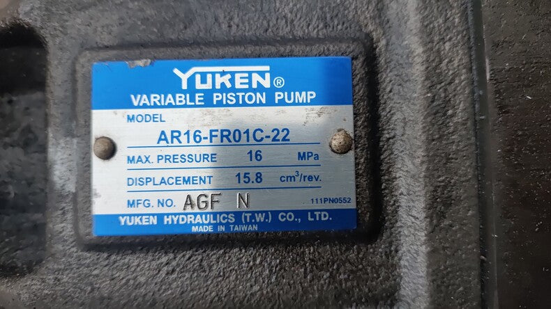 YUKEN AR16-FR01C-22 Used Industrial Automation Spare Part for Industrial Automation