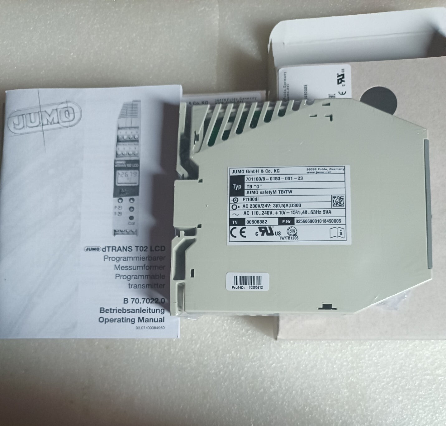 JUMO 701160/8-0153-001-23 New Industrial Automation Part Industrial Automation