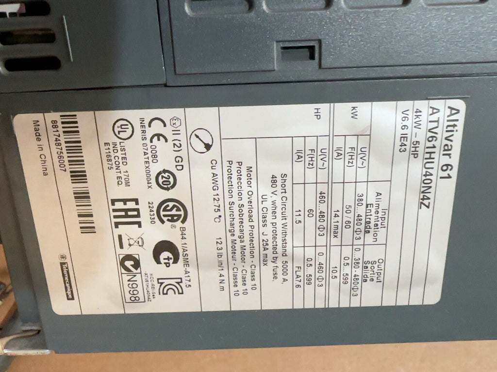 Schneider ATV61HU40N4Z New Variable Frequency Drive Industrial Automation
