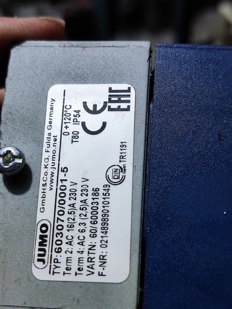 JUMO 603070/0001-5 Used Industrial Automation Spare Part for Industrial Automation