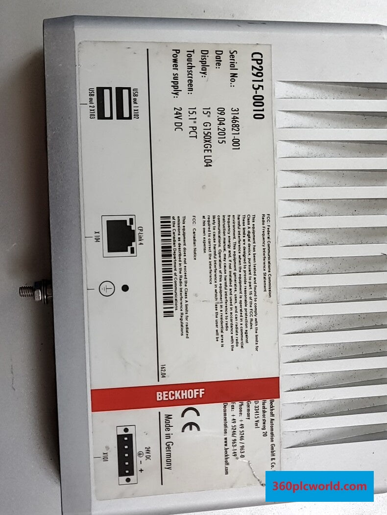 Beckhoff CP2915-0010 Used Industrial Automation Spare Part for Industrial Automation