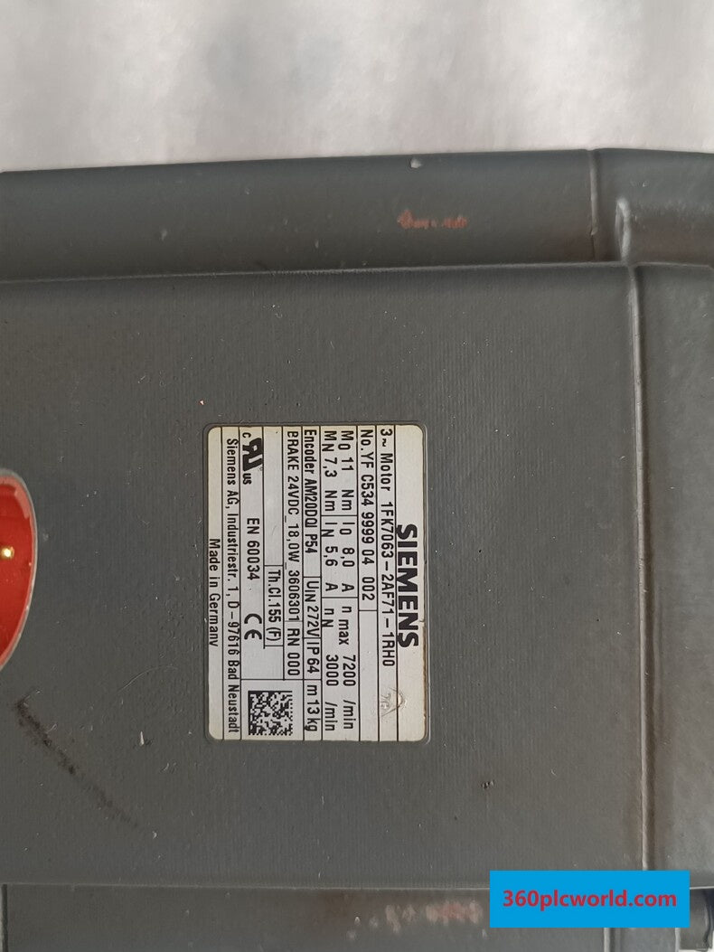Siemens 1FK7063-2AF71-1RH0 Used Industrial Automation Spare Part for Industrial Automation