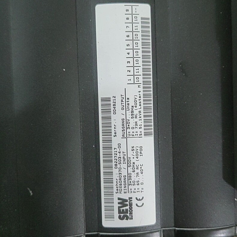 SEW MDX61B0370-503-4-0T Used Industrial Automation Spare Part for Industrial Automation